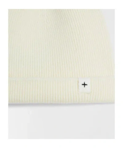 Jil Sander Knitted Rib Hat In White