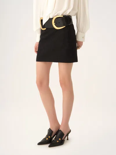Chloé Damask-pattern Skirt In Black