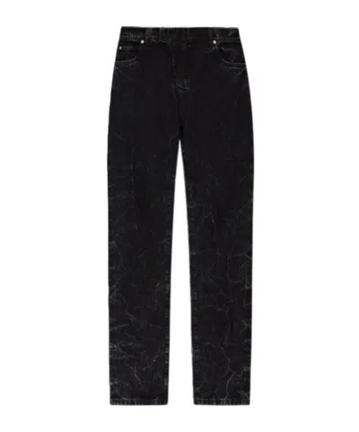 Balmain Acid-wash Jeans In Black