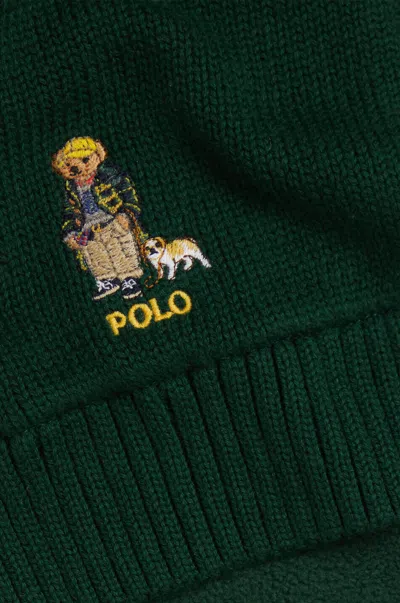 Polo Ralph Lauren Polo Bear Scarf In Green