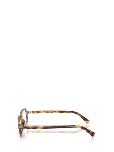Miu Miu Full-frame Plain Mirror In Brown