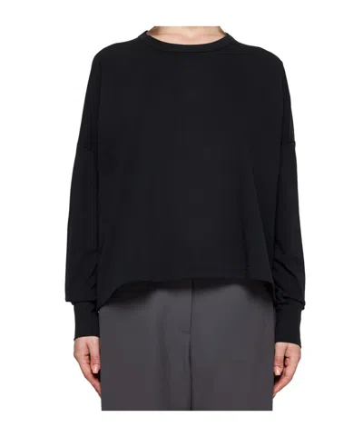 Studio Nicholson Women's Crew Neck Long Sleeve T-shirt In Black