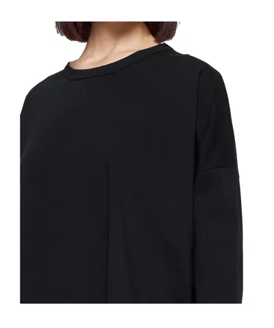 Studio Nicholson Women's Crew Neck Long Sleeve T-shirt In Black
