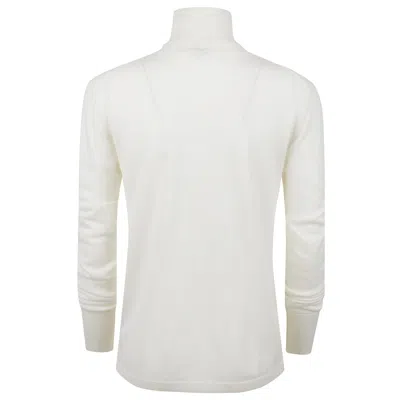 Aspesi Turtleneck Pullover In White