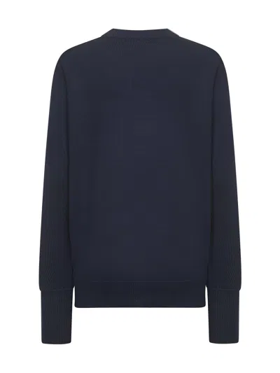 Studio Nicholson Blue Extra Fine Merino Wool Inverness Sweater In Black