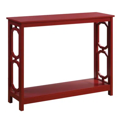 Convenience Concepts Omega Console Table, Cranberry Red