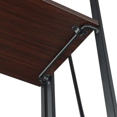 Convenience Concepts Xtra Folding 4 Tier Bookshelf, Espresso/black