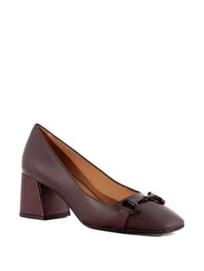 皮质中跟鞋（6厘米）