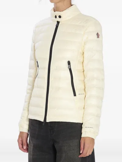 Moncler Grenoble Ivory Nylon Walibi Down Jacket In White