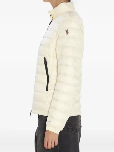 Moncler Grenoble Ivory Nylon Walibi Down Jacket In White