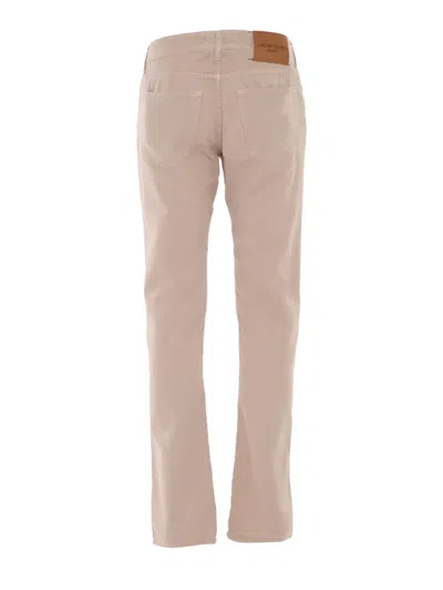 Jacob Cohen Nick Five-pocket Cotton Jeans In Neutral