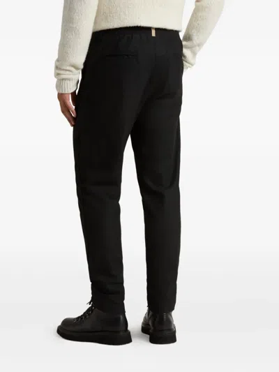 Woolrich Pleated Drawstring Trousers In Blue