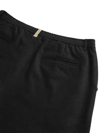 Woolrich Pleated Drawstring Trousers In Blue