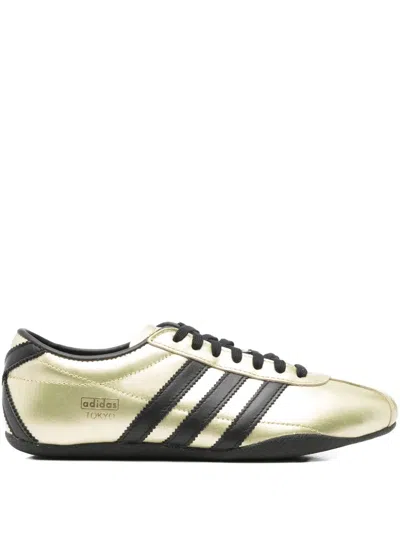 Adidas Originals Tokyo Women S Leather Sneakers In Gold