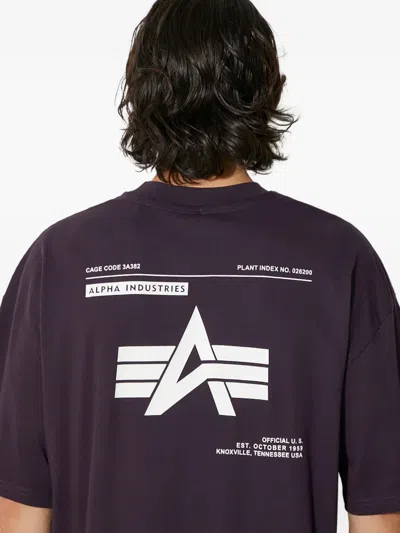Alpha Industries Logo Code Printed T-shirt In Multi