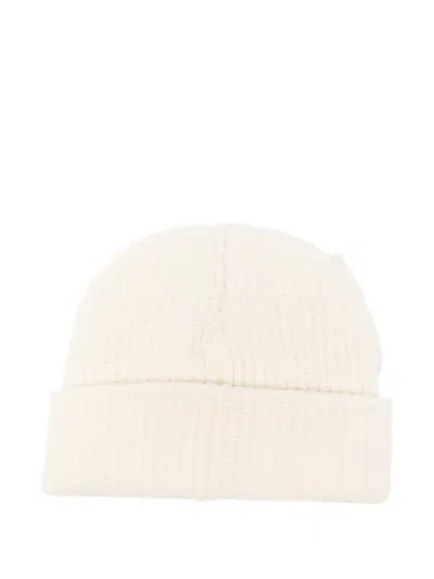 Charles Jeffrey Loverboy Mens Chunky-ear Logo-patch Knitted Wool-blend Beanie Hat Ecru In Neutral