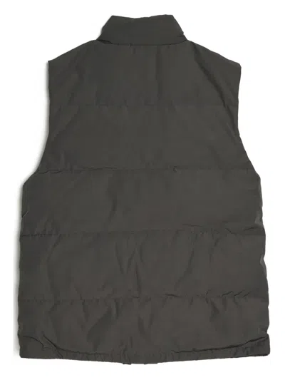 Canada Goose Charcoal Polyester Blend Freestyle Sleeveless Down Jacket In Black