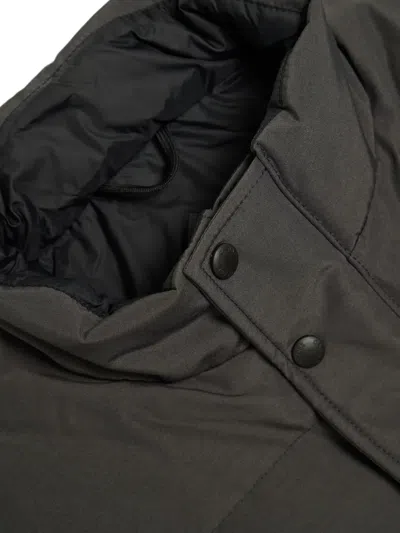 Canada Goose Charcoal Polyester Blend Freestyle Sleeveless Down Jacket In Black