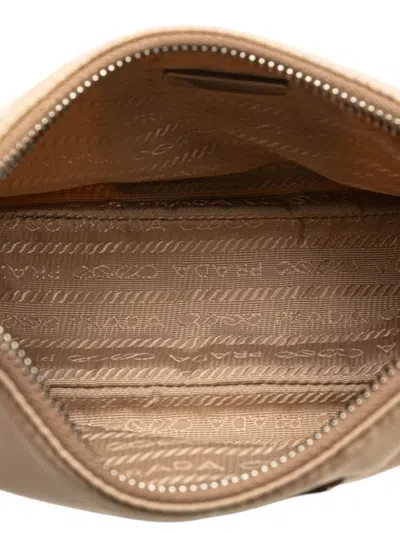 Pre-owned Prada 2019-2025 Re Nylon Re Edition 2005 Satchel In Brown