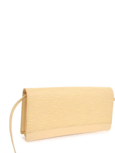 Pre-owned Louis Vuitton 2000 Epi Honfleur Shoulder Bag In Yellow