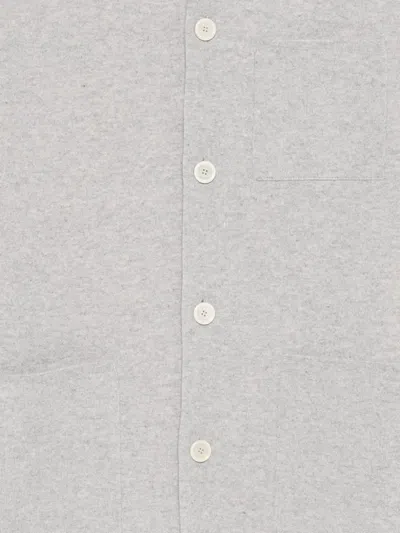 Lardini Light Grey Wool Blend Jacket In Gray