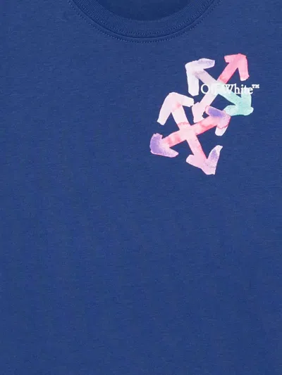 Off-white Graphic-print T-shirt In Blue