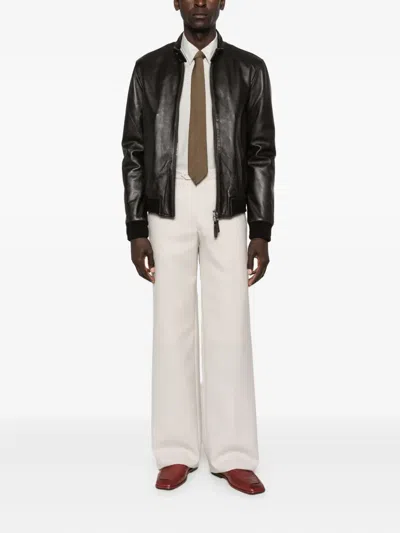 Husbands Straight-leg Trousers In Neutral