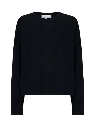 Studio Nicholson Women's Crew Neck Long Sleeve T-shirt In Black