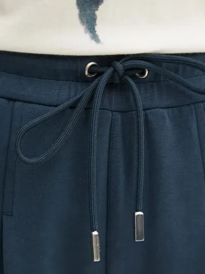 Hugo Boss Esrah Drawstring Track Pants In Blue