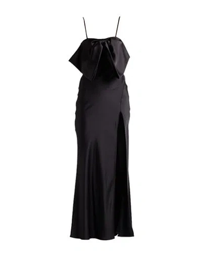 Pinko Woman Maxi Dress Black Size 2 Polyester In Black