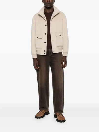 羊绒飞行员夹克