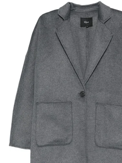 Rails Everest Patch-pocket Single-breasted Coat In Gray