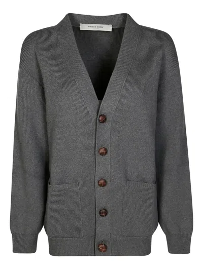 Golden Goose Darnelle Basic Cardigan In Gray