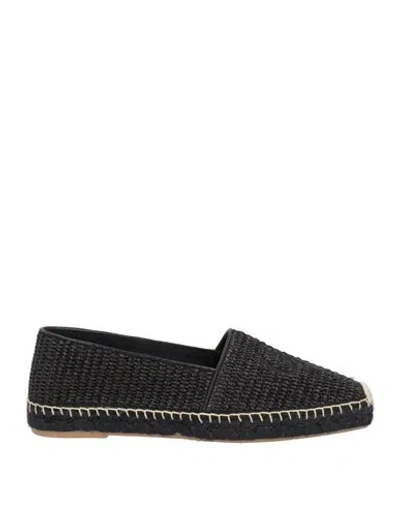 Weekend Max Mara Woman Espadrilles Black Size 10 Textile Fibers In Black
