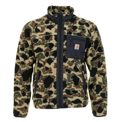 Carhartt Prentis Liner Fleece Camo Duck Jacquard Green In Multi