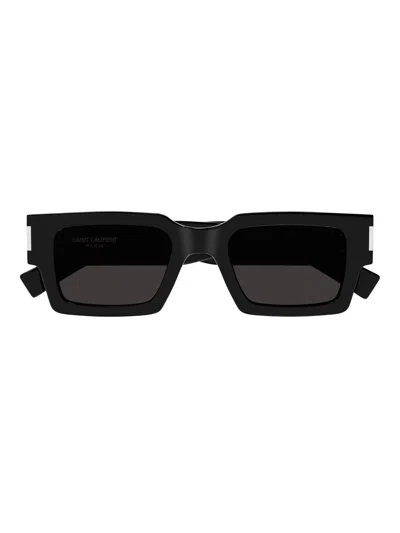 Saint Laurent Sl 572 Linea Corner Angle 001 Black Crystal Grey Sunglasses