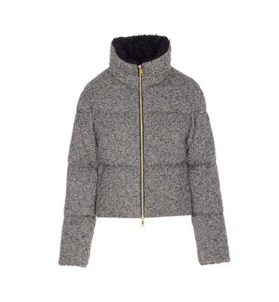 Twinset Cropped Tailored Jacket With Decorative Embellishments In Black