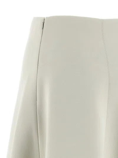 Jacquemus Triangle Midi A-line Skirt High Waist In White