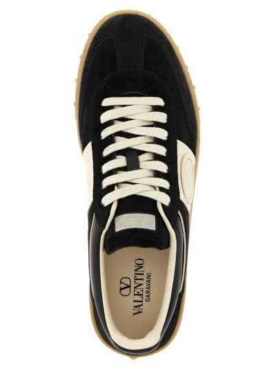 Valentino Black/ivory Upvillage Sneakers In Multi