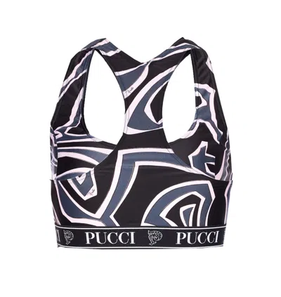 Pucci Geometric Racerback Top For Modern Style In Multi