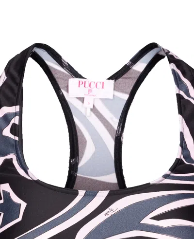 Pucci Geometric Racerback Top For Modern Style In Multi