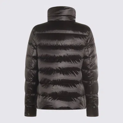 Moorer Insulated Jackets With High Collar And Pockets In Black