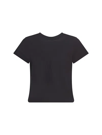 Alexander Wang Embossed Logo T-shirt In Gray