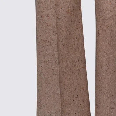 Valentino Wide-leg High Waist Trousers Pleats In Animal Print