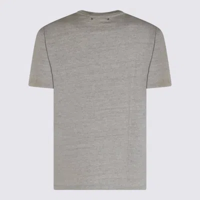 Golden Goose Regular Fit Vintage Treatment Slub Jersey T-shirt In Neutral