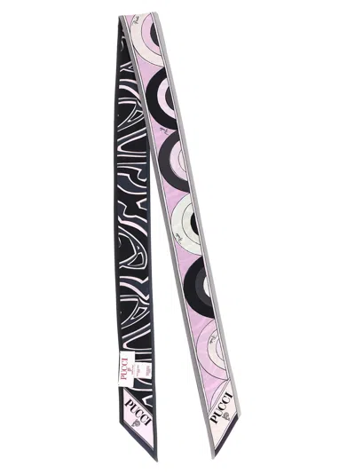Pucci Multicolor Double Face Printed Bandana Scarf In Multi