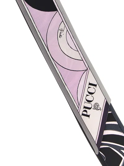 Pucci Multicolor Double Face Printed Bandana Scarf In Multi