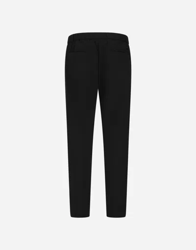 Herno Light Comfort Stretch Woven Trousers In Black