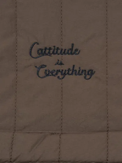 Konges Slojd Kids Juno Quilted Backpack In Brown