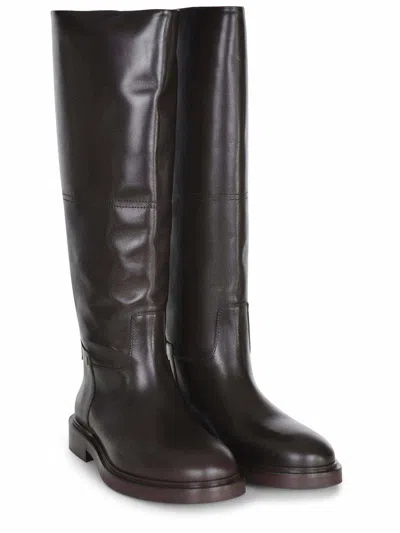 Poeve Boots Made Of  Calf Leather In Black